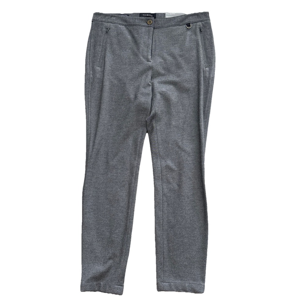 Talbots Pants Womens 8P PETITE Skinny ankle dressy or casual gray New